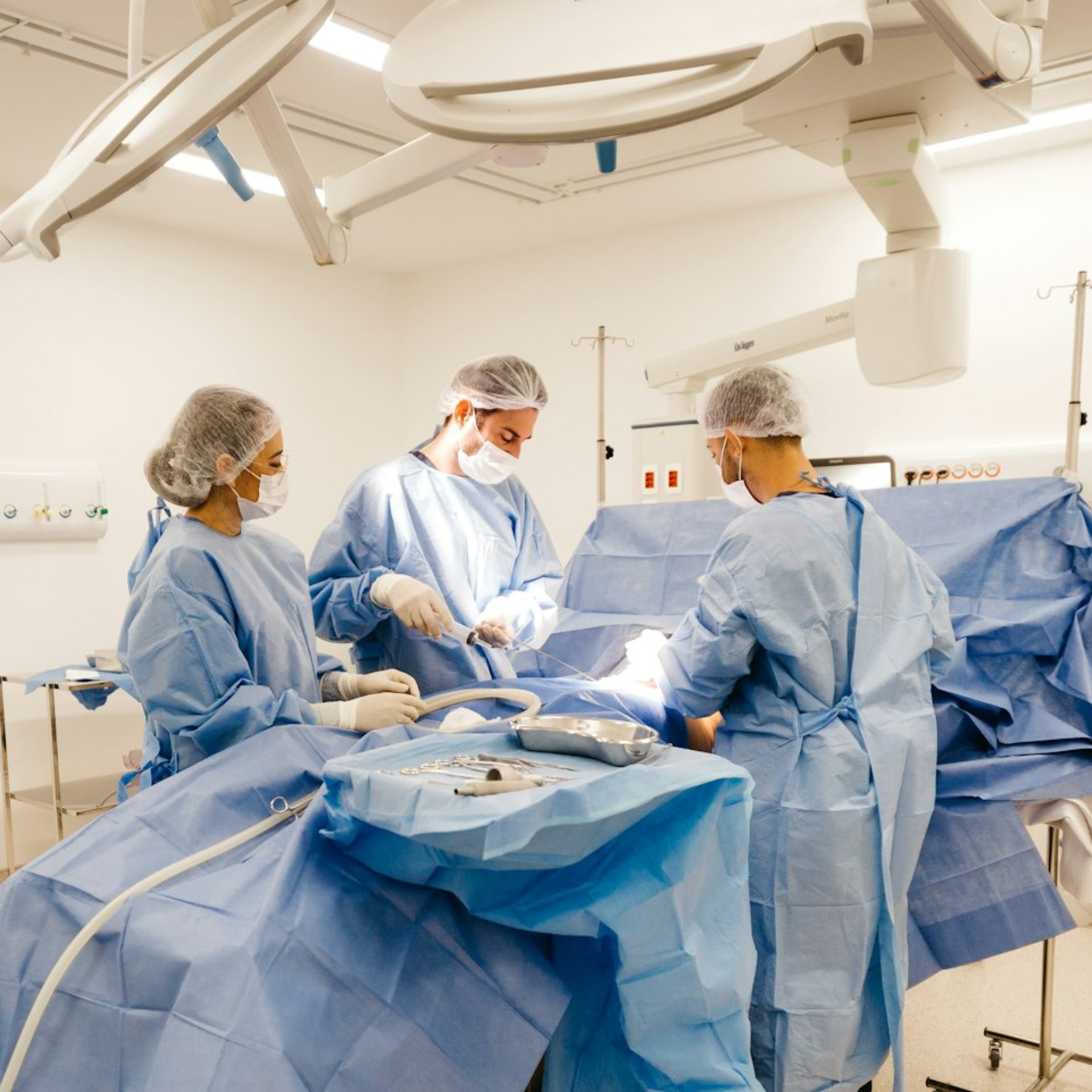 a person standing in a room